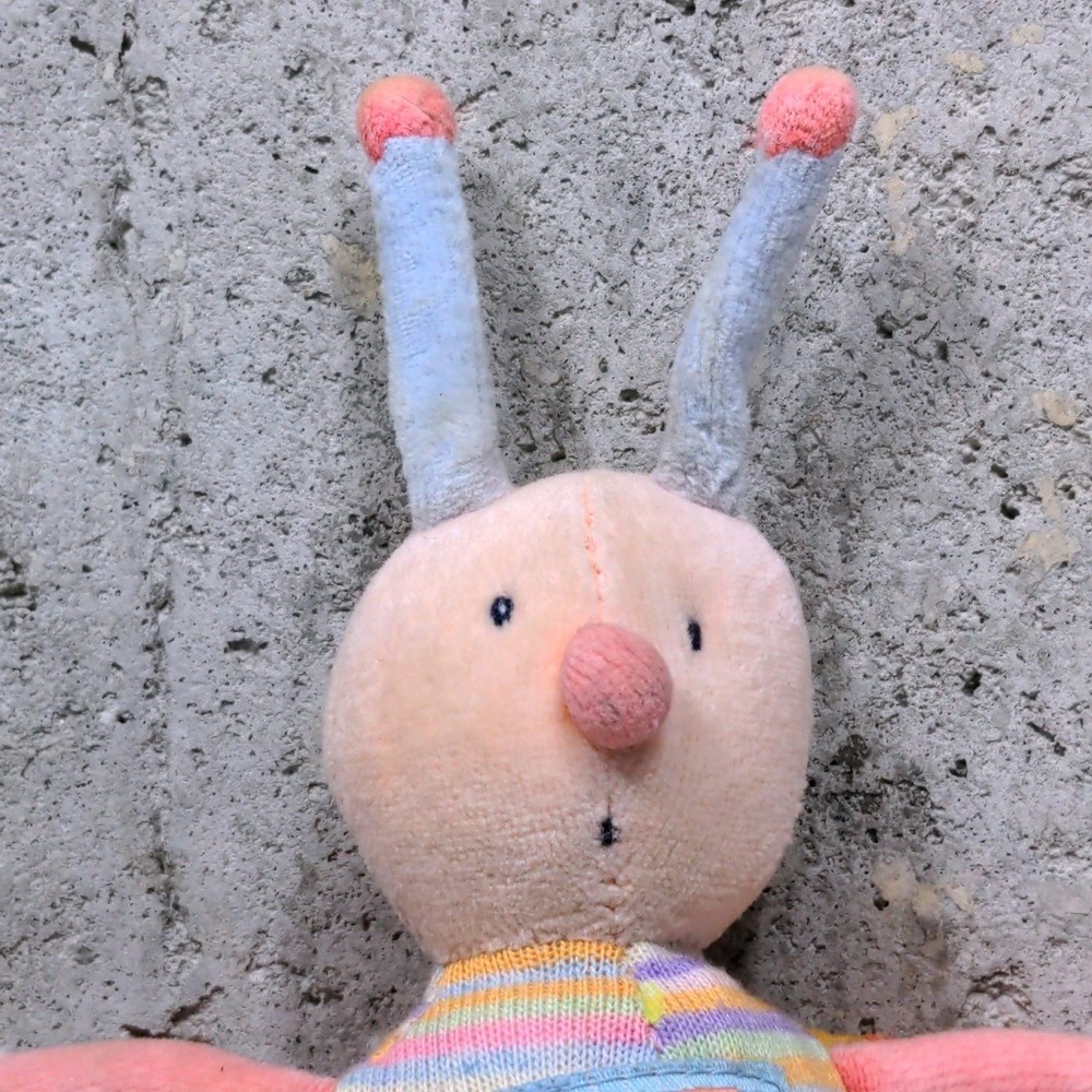 Moulin Roty Zephiretto Butterfly Plush Rattle 8" French Designer Toy Retired VTG - Picture 3 of 7